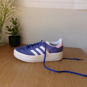 adidas Gazelle Bold Women's Sneakers in Blue, White & Pink
